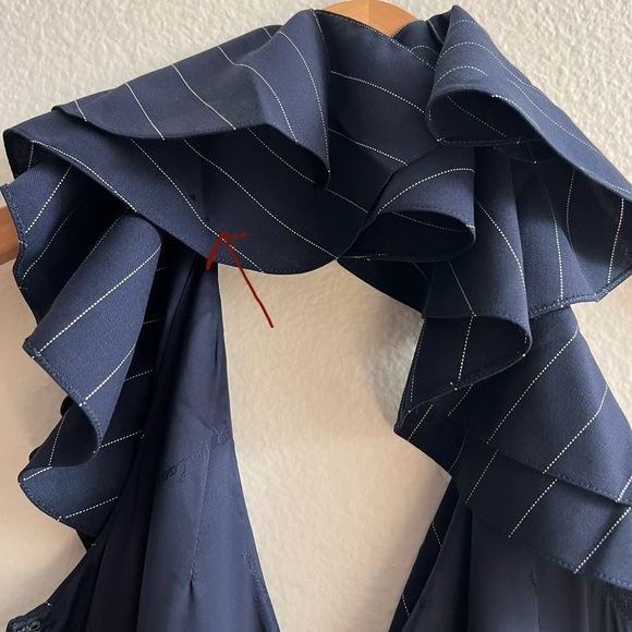 New Ralph Lauren Purple Label Navy/White Jumpsuit Size 2 - Picture 15 of 16